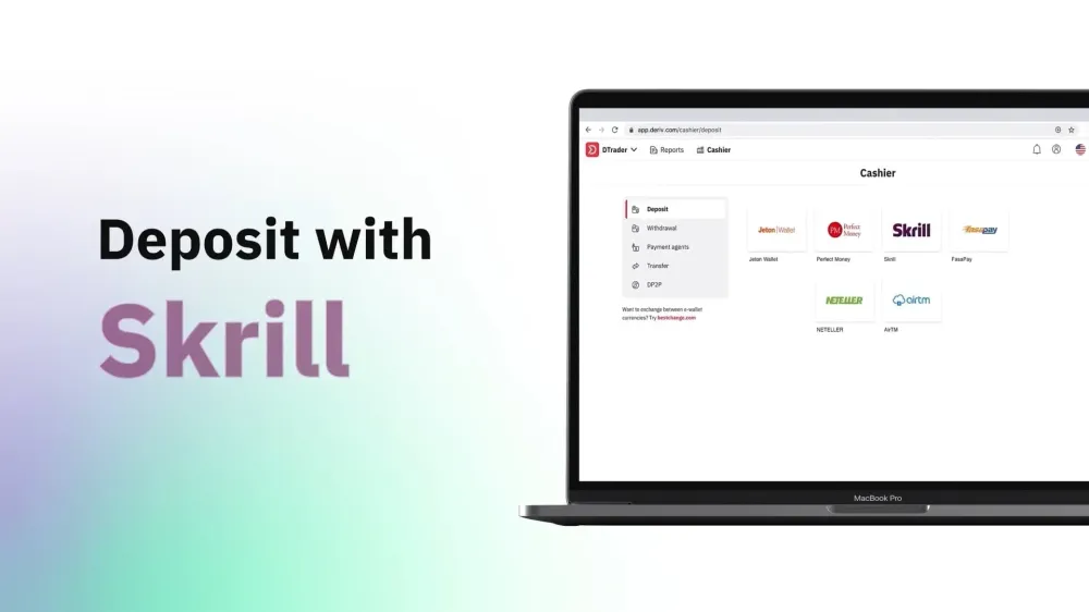 كيفية إجراء إيداع عبر Skrill